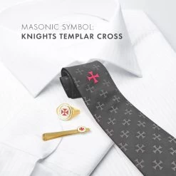 Knights Templar Cross Tie Slide -Masonic Collection lifestyle 2 9 1