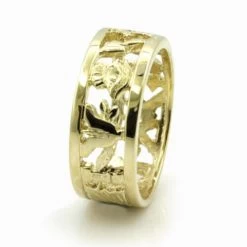 Masonic Wedding Ring In Solid 9ct Yellow Gold 7 Masonic Wedding Ring In Solid 9ct Yellow Gold -Masonic Collection masonic wed03