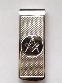 Silver Masonic Money Clip
