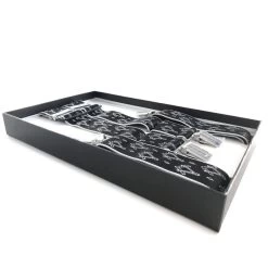 Black & Silver Masonic Braces -Masonic Collection msblksbr.2