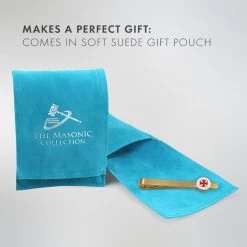 Knights Templar Cross Tie Slide -Masonic Collection pouch 13 1