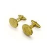Masonic Gold Plated Oval Cufflinks With G -Masonic Collection sku 90 1386 800x800 1