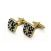 Masonic Onyx & MOP Pavement Design Cufflinks -Masonic Collection sku 90 2890 800x800 1