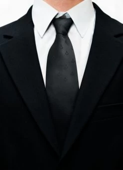 Freemasons Black 100% Silk Masonic Tie -Masonic Collection tie14 2