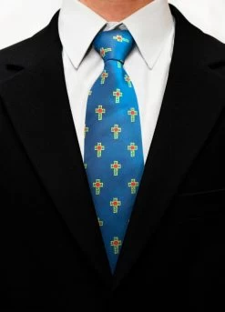 Rose Croix Silk Tie & Matching Cufflinks -Masonic Collection tie8 1