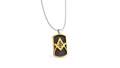 Masonic Freemasonry Gold Pendent