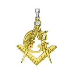 Masonic Antique Gold Ladies Pendent