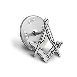 Craft Sq & Compass 925 Solid Silver Masonic Badge