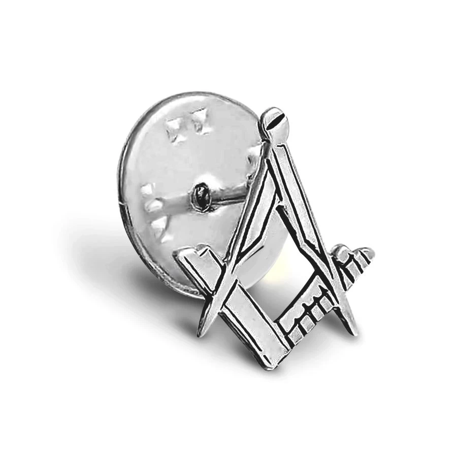 Craft Sq & Compass 925 Solid Silver Masonic Badge