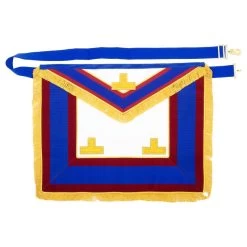 Masonic Mark Lambskin Provincial Full Dress Apron - Levels