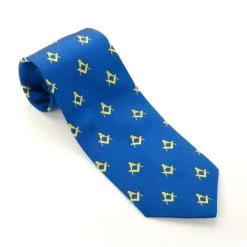 Masonic Square & Compass Silk Woven Tie