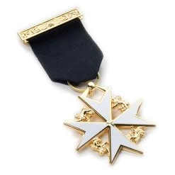 Significant Masonic Knight Of Malta Breast Jewel