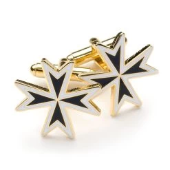 Masonic Maltese Cross Cufflinks: Best Freemason Cufflinks