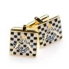 Pavement Design Masonic Cufflinks -Masonic Collection z 5223