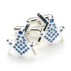 Blue Crystal Masonic Cufflinks - Symbolic Freemason Jewelry -Masonic Collection z 5236