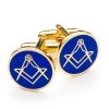 Blue & Gold Masonic Cufflinks -Masonic Collection z 5243 3