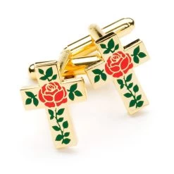 Rose Croix Cufflinks For Men: Premium Masonic Cufflinks