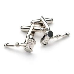 Silver Gavel Masonic Cufflinks