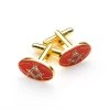 Red Rugby Masonic Cufflinks -Masonic Collection z 5264
