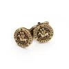 Knights Templar Rustic Bronze Seal Masonic Cufflinks 2 Knights Templar Rustic Bronze Seal Masonic Cufflinks -Masonic Collection z 5318