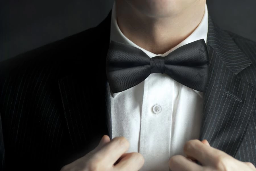 Black Freemasons 100% Silk Woven Masonic Self-Tie Bowtie 4 Black Freemasons 100% Silk Woven Masonic Self-Tie Bowtie - Image 2