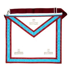 Masonic Mark Degree Apron For Worshipful Master